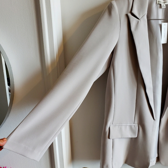 Soho Apparel Suit Sand Color 10% Spandex Luxury Ankle Cuffs Jacket Med Pants 6 - Picture 14 of 16